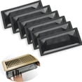 thumbnail image 3 of Zhuge 6 floor vent filter screens, household vent floor trough net pocket floor standing garbage collection net floor vent screen filter, for floor replacement (black, 4 "x 12"), 3 of 5