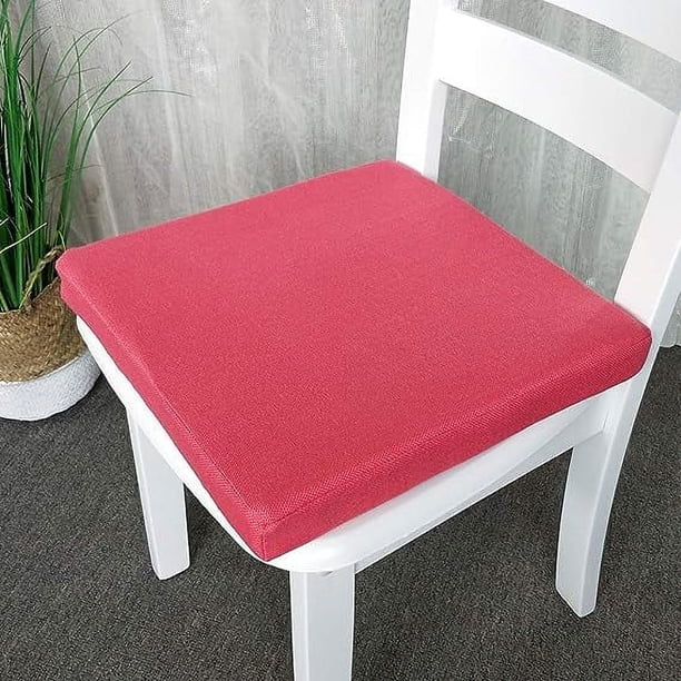 Nvzi Soft Foam Seat Cushion, Thicken Chair Pad, 20X20X2 Inches Chair Cushion with Removable Cover, for Relief and Comfort Watermelon Red