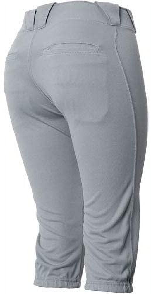 Russell Women's Low Rise Knicker Fastpitch Softball Pants Grey M 