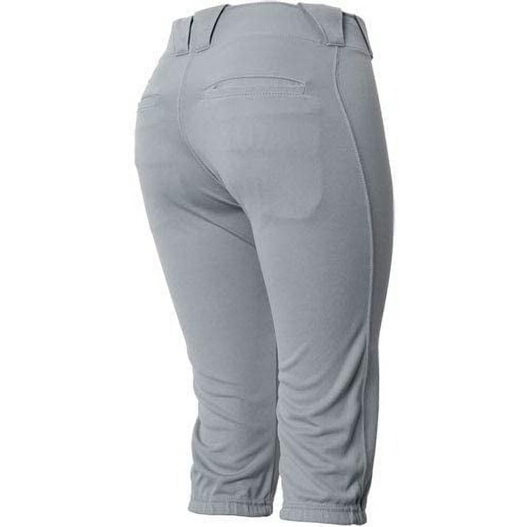 Russell Women's Low Rise Knicker Fastpitch Softball Pants Grey M 