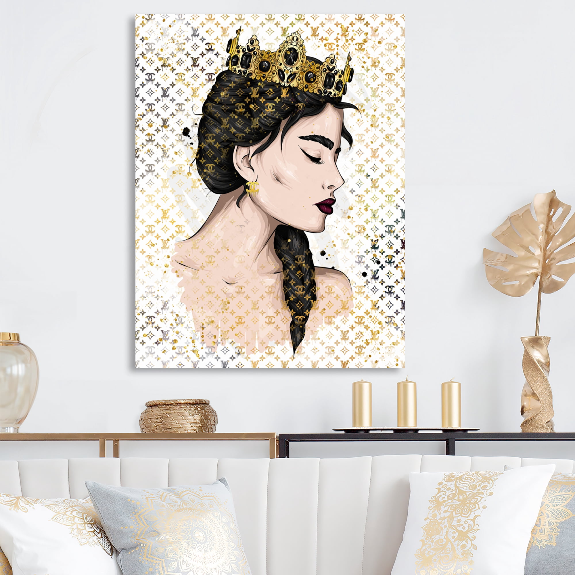 Designart Designer Female Royalty II Canvas Wall Art