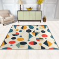 thumbnail image 2 of Yayeee Area Rugs for Living Room 5.2'x4' Non Slip Washable Bedroom Floor Carpet, Red Geometric, 2 of 5