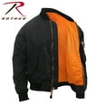 thumbnail image 2 of Rothco Lightweight MA-1 Flight Jacket, Military Bomber Jacket, Black, 2 of 2