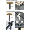 thumbnail image 4 of Bed Legs Adjustable,retractable Heavy Duty Bed Center Frame Slat Support Leg,metal Furniture Support Feet,2pcs 7inch -13inch (black), 4 of 5
