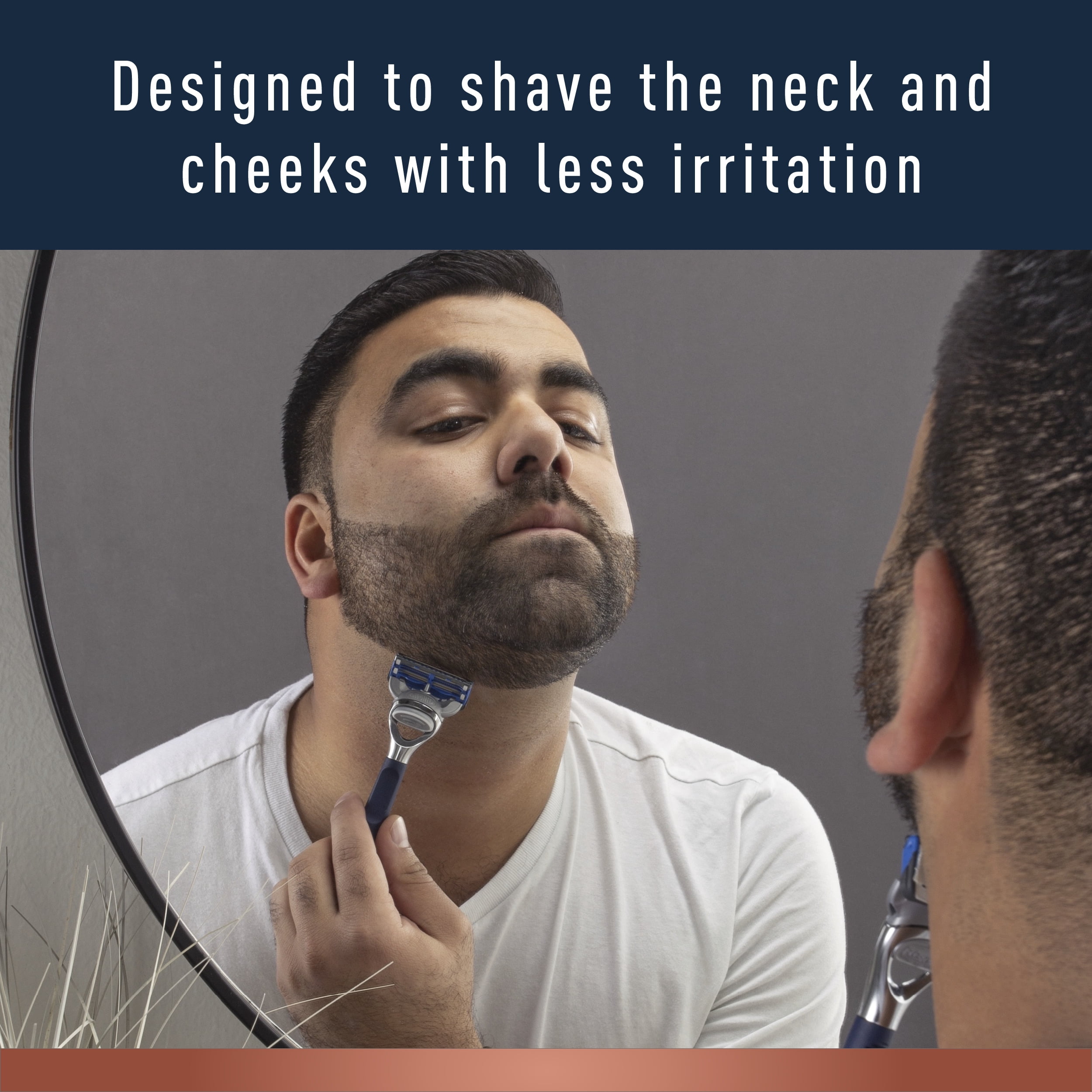 King C Gillette Neck Razor Blades for Men, 4 Count