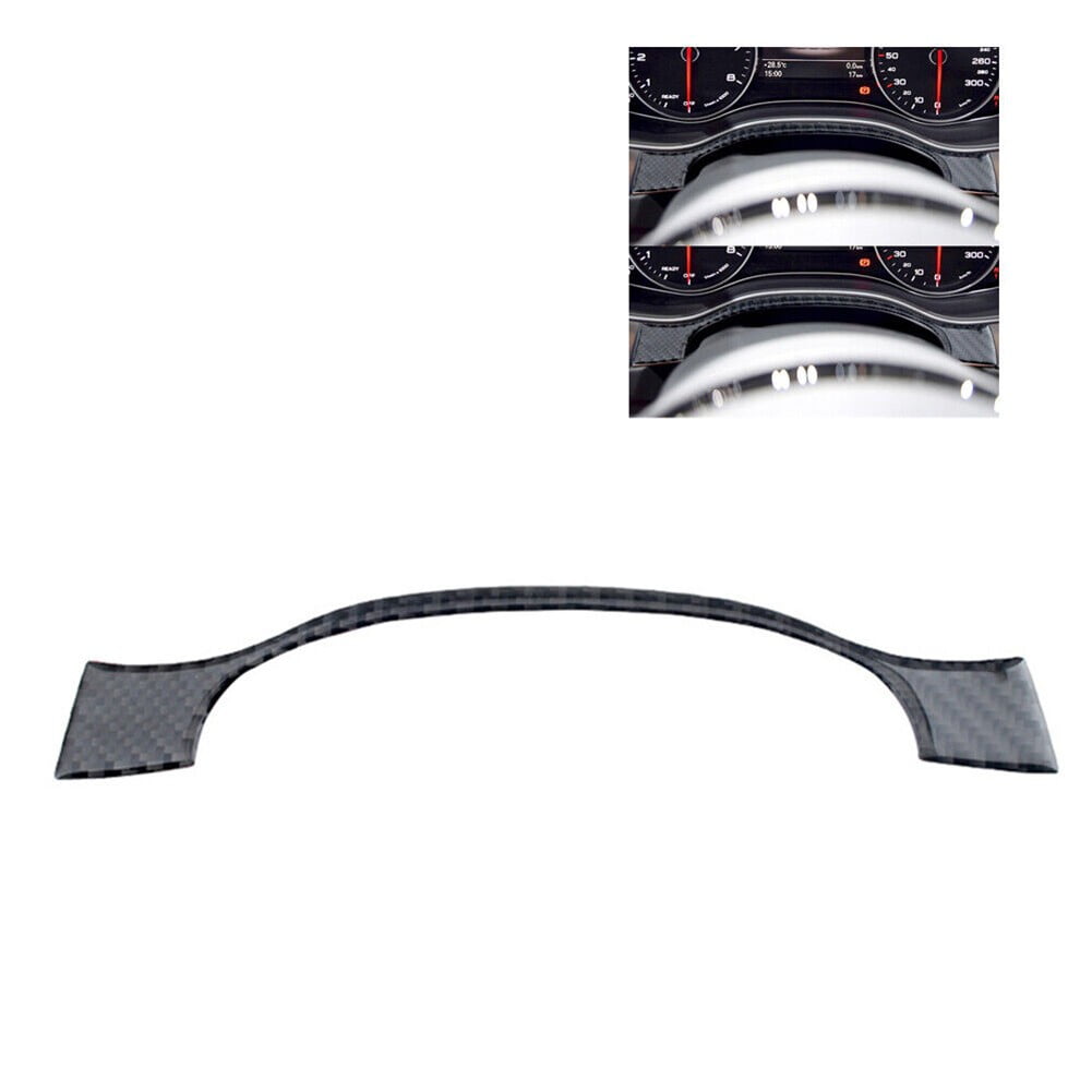 SUKIY 1Pcs Carbon Fiber Console Dashboard Panel Cover Trim For A6 A7 20122018