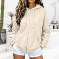 thumbnail image 2 of Ahdbta Womens Zip Up Hoodies Y2K Casual Long Sleeve Hooded Sweatshirts Fall Winter Comfy Track Jackets with Pockets, 2 of 6
