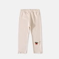 thumbnail image 2 of StSilkitty Girls Leggings Cute Embroidery Lightweight Stretch Yoga Dance Trousers Solid Color Comfy Under Dress Pants, 2 of 6