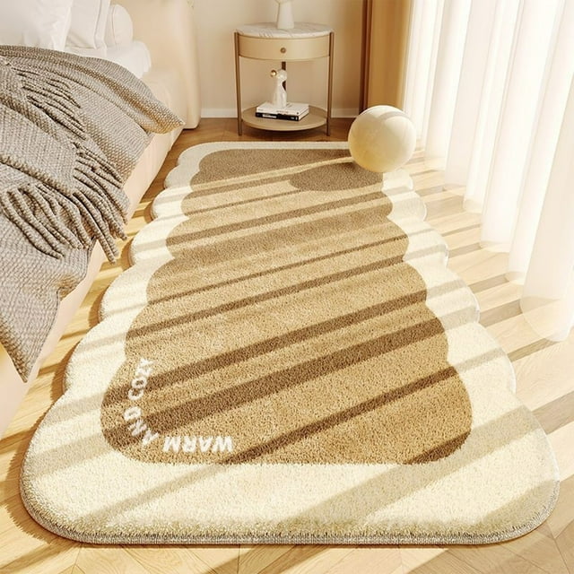 Fiudx Alfombra Lazy Wind, Suave Imitación de Cachemira, con Puntos de Goma Antideslizantes, Fácil de Limpiar, Ideal para Dormitorio, Sala de Estar y Oficina. Diseño Plegable, Tamaño 40 X 120 X 1 Cm.