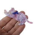 thumbnail image 3 of Unique Bargains Women Fashion Cat Bangs Duckbill Clip Hairdo Clips 1 Pc Pink Purple, 3 of 5