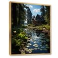 thumbnail image 2 of Designart "Lakehouse Waters I" Cottage Floater Framed Wall Art Living Room, 2 of 7