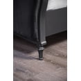 thumbnail image 6 of Glam Beautiful Black Finish 4pc Bedroom Set Padded Channel Headboard King Size Bed Dresser Mirror Nightstand Furniture, 6 of 9
