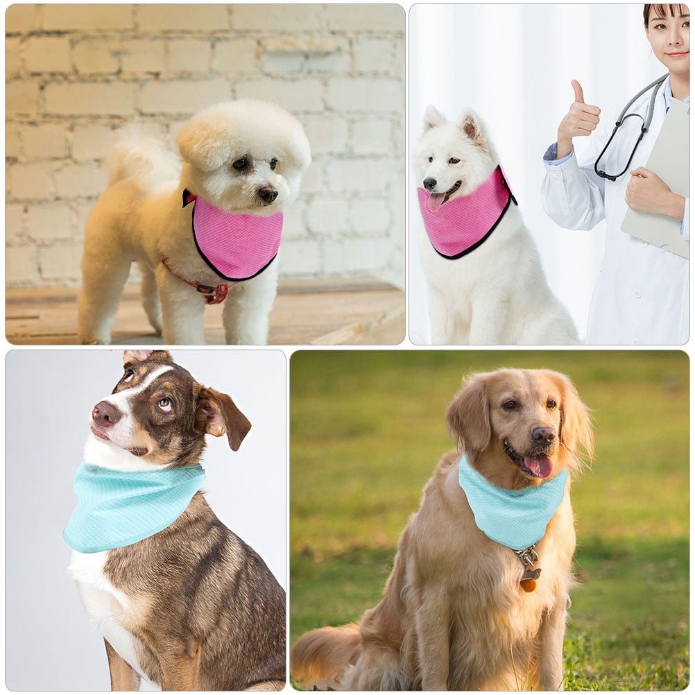 IFANLANDOR Pet Cooling Bandana Assorted Color Pva Breathable Lightweight for Dogs 2Pcs