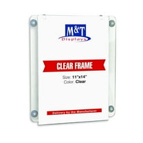 M&T Displays Acrylic Clear Sign Holder (11x14 Portrait)