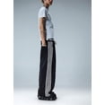 thumbnail image 5 of EMMIOL Men's Y2K Baggy Jeans Wide Leg Stretchy Denim Pants, Skater Striped Oversized Streetwear Casual Trousers, 5 of 6