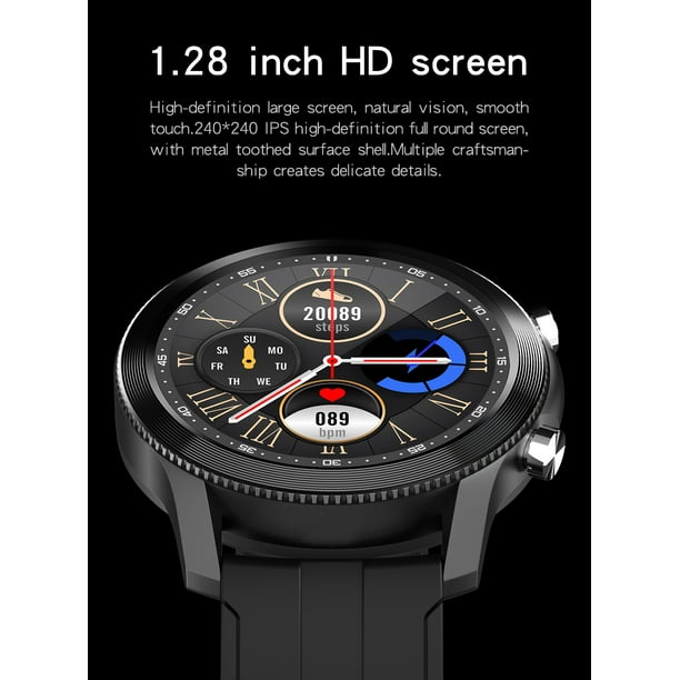 Veecome A10 Smart Watch Fashion Music Player Bluetooth Call 260mah Large Battery Ip68 Smart Watch Black