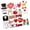24pcs photo props, variant on HONCLL Valentines Day Photo Booth Props Valentines Photography Props Valentines Day Selfie Photo Booth Picture Frame Gifts