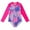 Pink, variant on KYAIGUO Kids Girls Swimwear Swimsuit Upf 50+/Sun Protection Quick Dry Swimsuits Long Sleeve One Piece Swimwear for Toddler Girls 4-12 Years Old