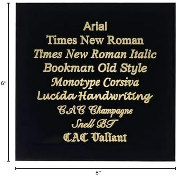 Personalized Trophy Name Plates, Custom Brass Plaque Engraved Memorial Plaques, Flag Case, Pet Urn, Picture Frame, Art Tag, Tape or Screws (Custom up to 8" x 6", Black Brass (Gold Lettering))$$Office