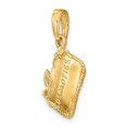 thumbnail image 5 of 14K Yellow Gold Charm Pendant 15 mm Satin 3-Dimensional Cosmetic Pouch, 5 of 5