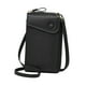 thumbnail image 2 of Mini bolso bandolera ligero para compras, moderno, con cremallera para mujer, tipo billetera para teléfono Negro, 2 of 9