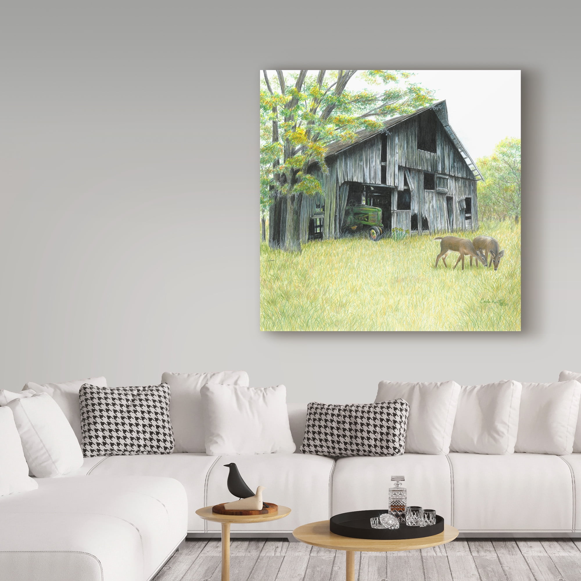 Trademark Fine Art 'Forgotten Barns' Canvas Art by Carla Kurt