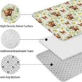 thumbnail image 5 of White Highland Cow Daisy Flower Pattern Bathroom Rugs Sets 3 Piece,Toilet Cover Set,Absorbent Non Slip Bathroom Mats Sets with U-Shaped Contour Rug Toilet Rug Set, 5 of 5