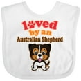 thumbnail image 3 of Inktastic Australian Shepherd Dog Cute Boys or Girls Baby Bib, 3 of 4