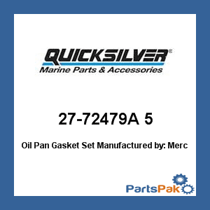 New Mercury Mercruiser Quicksilver Oem Part # 27-72479A 5 Gasket Set