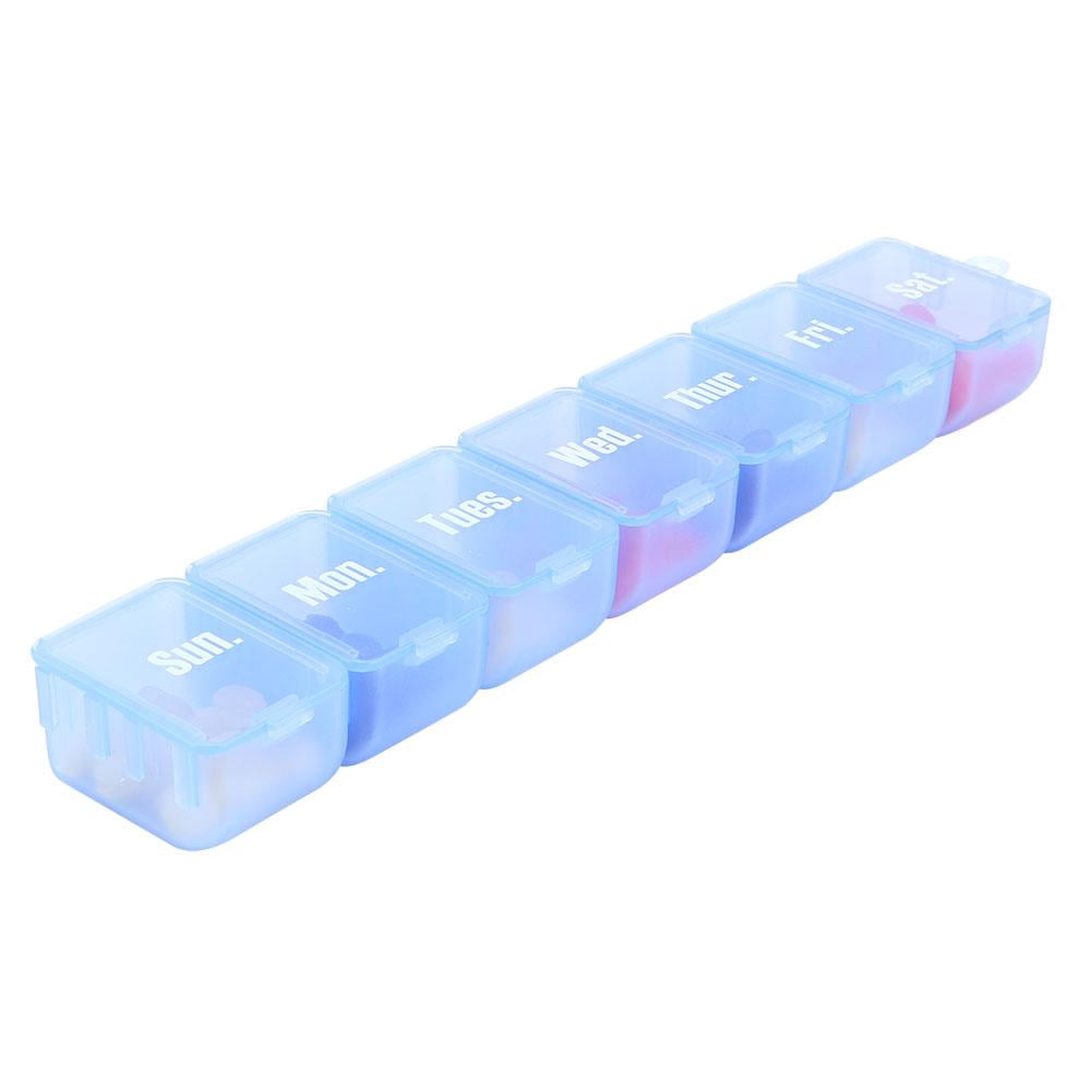 Lyumo 7 Day Daily Medicine Holder Pill Box Monthly Pill Box Organizer