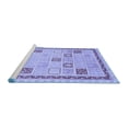 thumbnail image 2 of Ahgly Company Machine Washable Indoor Rectangle Oriental Blue Modern Area Rugs, 5' x 7', 2 of 4