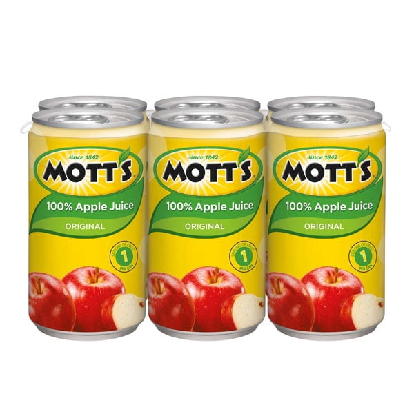Mott's 100 Original Apple Juice 5.5 oz Cans Pack of 24