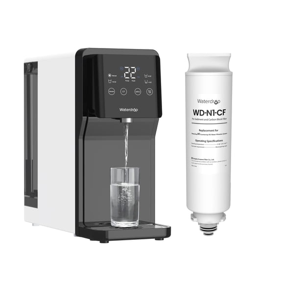 Filtro de agua Waterdrop WD-N1-CF de repuesto para el sistema N1 RO