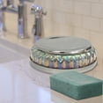 thumbnail image 7 of nu steel GLA330-3 Glacier Collection Dish Sink Bar Holder Soap Saver Hand Craft for Kitchen Bathroom Shower and Countertop, Rainbow Lustre Finish, 7 of 7