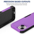 thumbnail image 4 of Defender Case for iPhone 15 6.1'' - Heavy Duty 1 in 1 Design Rugged Full Body Dustproof Shockproof Bumper Non-Slip Protective Cover,Purple,For iPhone 15, 4 of 10