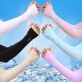 thumbnail image 2 of anti-uv Brazo Manga Protección Solar Hielo Seda materal Conducción Equitación Ciclismo Deporte Al Aire Libre Transpirable Tela De Refrigeración Gao Jiahui unisex, 2 of 2