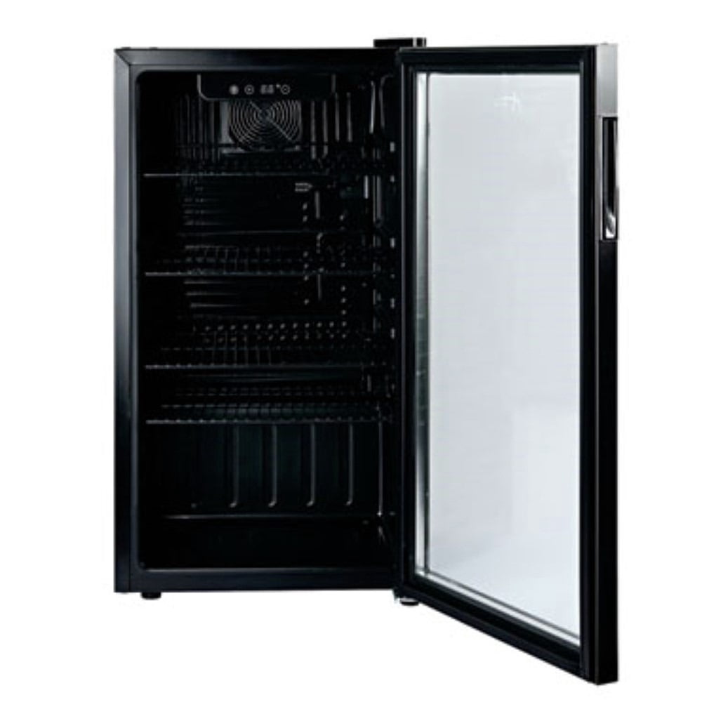 Alera 3.4 Cu. Ft. Beverage Cooler Stainless Steel/Black (ALERFBC34)