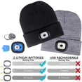 thumbnail image 4 of MAMOWEAR Men Winter Beanies Hat with LED Light, Led Headlamp Cap, Gifts Ideas for Mens Him Boyfriend Teen Boy Gifts Dad, 4 of 8