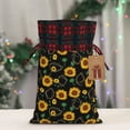 thumbnail image 5 of Rocae Flower (2) Print Christmas Drawstring Linen Gift Bag with Drawstrings Treat Bag Goody Present Bags for Christmas Party Favor, 5 of 8