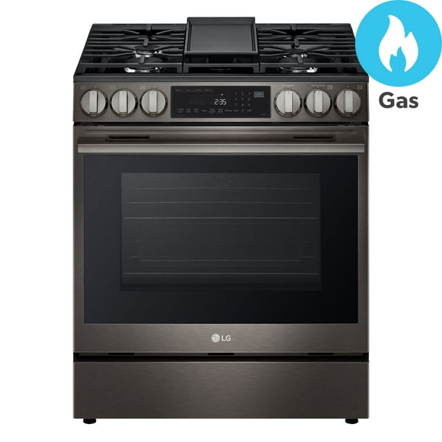 LG 6.3 cu. ft. Gas Single Oven Slide-in Range with New Handle and Printproof®
