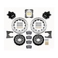 thumbnail image 5 of WILWOOD AERO6 14 FRONT & CPB 13 REAR BIG BRAKE KIT COMBO WITH FREE BRAKE LINES, PARKING BRAKE CABLE & FLUID, BLACK CALIPERS, DRILLED ROTORS, For 2005-2014 FORD MUSTANG, 5 of 8