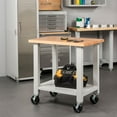 thumbnail image 3 of Seville Classics UltraHD® Mobile Heavy-Duty Workstation, 36" W x 24" D, Granite, 3 of 8