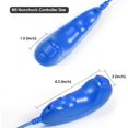 thumbnail image 3 of Wii Nunchuck Controller,2 Pack Nunchuk Controllers Replacement Remote Joystick Gamepad Controller Compatible with Wii Wii U Console（Red+Blue）, 3 of 6