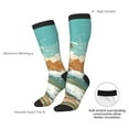 thumbnail image 4 of Xecao Coastal Palm Beach Print Compression Socks for Both Men And Women for Running, Travel, Flight, Nurse, 4 of 6