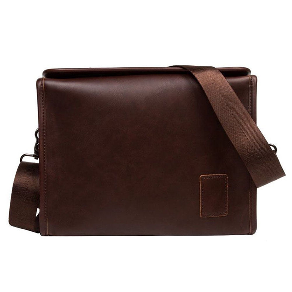 Men's Briefcase Casual Business Shoulder Bag Leather Messenger Satchel Bag