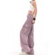thumbnail image 3 of Pantalones vaqueros para mujer, estilo safari, estilo americano, retro, morado, con bolsillos, combinables, elegantes, para verano, holgados, para estudiantes., 3 of 5