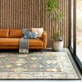 thumbnail image 7 of Hauteloom Prosperidad Wool Living Room, Bedroom Area Rug - Traditional - High Pile - Charcoal, Mustard, Rust - 9' x 12', 7 of 7