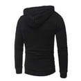 thumbnail image 2 of Fo square pattern quilted classic men's casual hoodies men (Gray, 2XL), 2 of 10