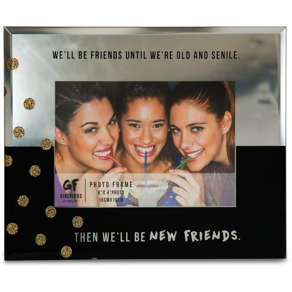 Pavilion- New Friends 7" x 9" Mirrored Picture Frame