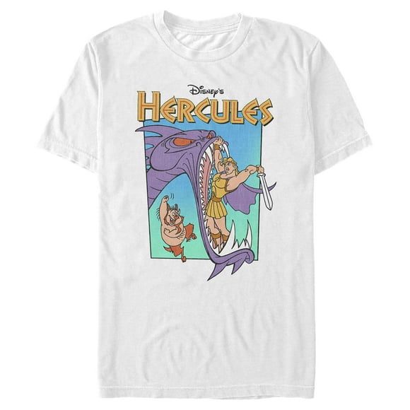 Men's Hercules Hydra Monster  T-Shirt - White - Large